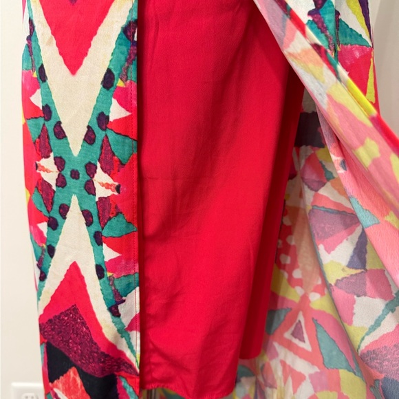 Boston Proper Multicolor Halter Maxi Dress Beach, summer, vacation, resort - Picture 9 of 16